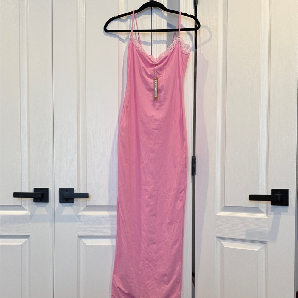 SKIMS - Fits Everybody Lace Long Slip Dress - Size M